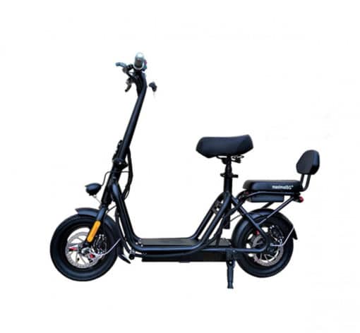 maximalsg f09 electric scooter black left view