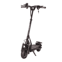 ultron t10 electric scooter black angle view