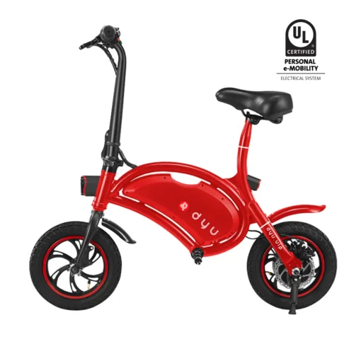 DYU D1 UL2272 Electric Scooter - Red