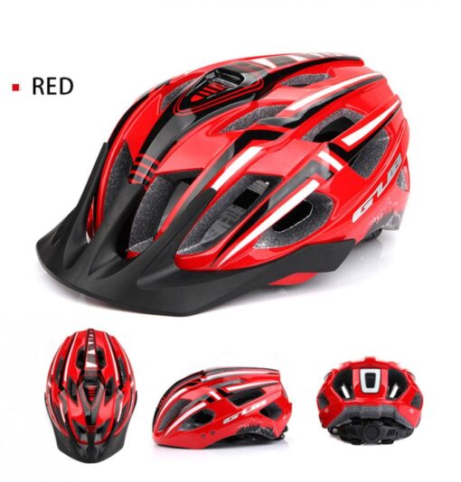 GUB A2 Helmet with Rear Light - Red