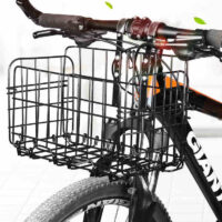 GUB Foldable Bicycle Basket - Installed