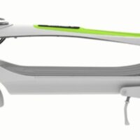 Inmotion L6 Electric Scooter - White Folded