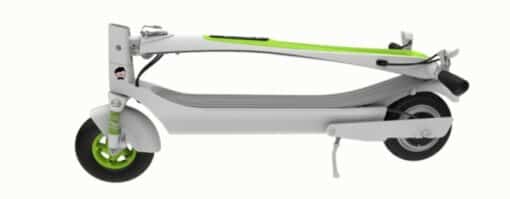 Inmotion L6 Electric Scooter - White Folded