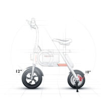 Inmotion P1 Electric Scooter - Wheel Size