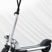Minimotors Speedway 3 Eye Electric Scooter with Seat – 15.6 Ah Battery - White