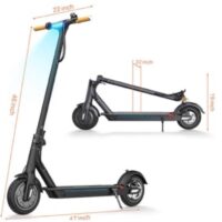 Mobot L1-1 Electric Scooter with Adult and Child Seat - Dimensions