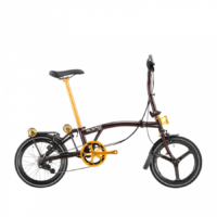 ROYALE GT 9 Speed M-Bar Carbon (Gold Edition) Foldable Bicycle