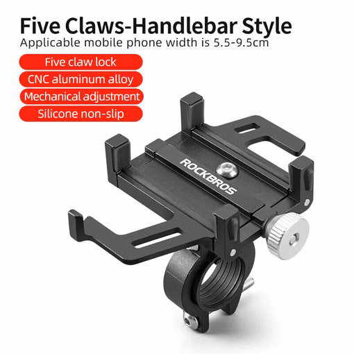 Rockbros Bicycle Phone Holder - Black