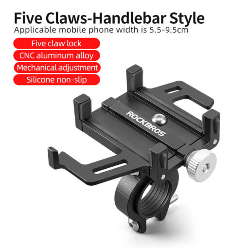 Rockbros Bicycle Phone Holder - Black
