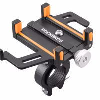 Rockbroas Bicycle Phone Holder - Black Orange