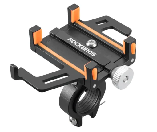 Rockbroas Bicycle Phone Holder - Black Orange