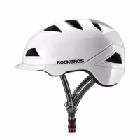 Rockbros TS-56 Bicycle Helmet - Silver White