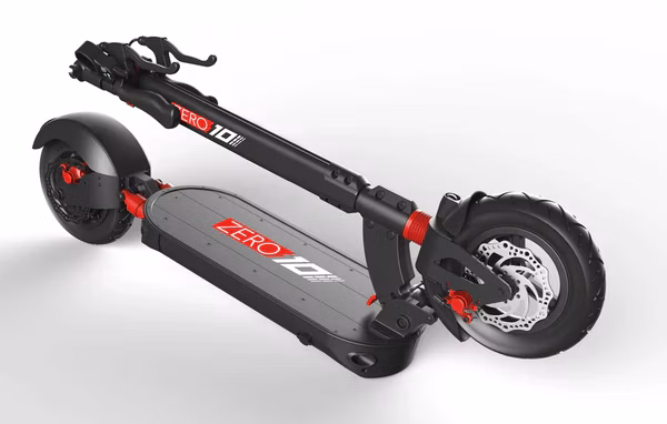 ZERO 10 Electric Scooter - Folded
