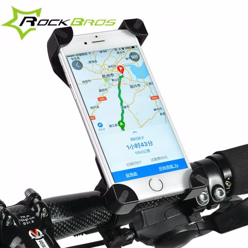 Rockbros CH-01 Mountable Phone Holder - Installed