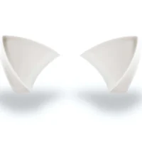 Animated Cat's Ear Attachment with Helmet - White