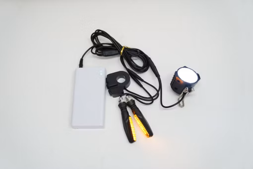 MaximalSG Front & Rear Signal Light System with Power Bank Included - Headlight & Signal Lights