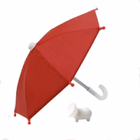 Mini Umbrella for Bicycle for Phone - Red