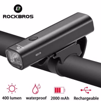 Rockbros YQ-ZJQD400LM Bicycle Light Rechargable - Installed