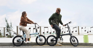 ADO A20 Air ebike showcasing its sleek design and lightweight frame.