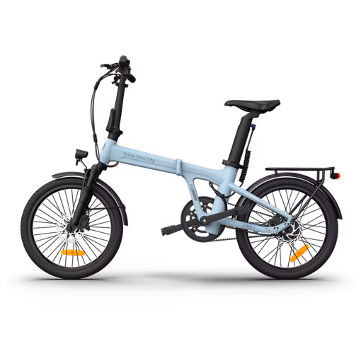 ADO Air 20 Pro Folding Electric Bike - Blue Side View