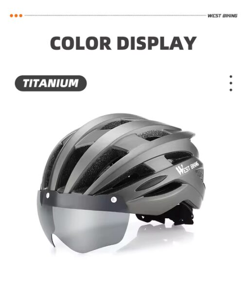 West Biking Bicycle Helmet - Silver