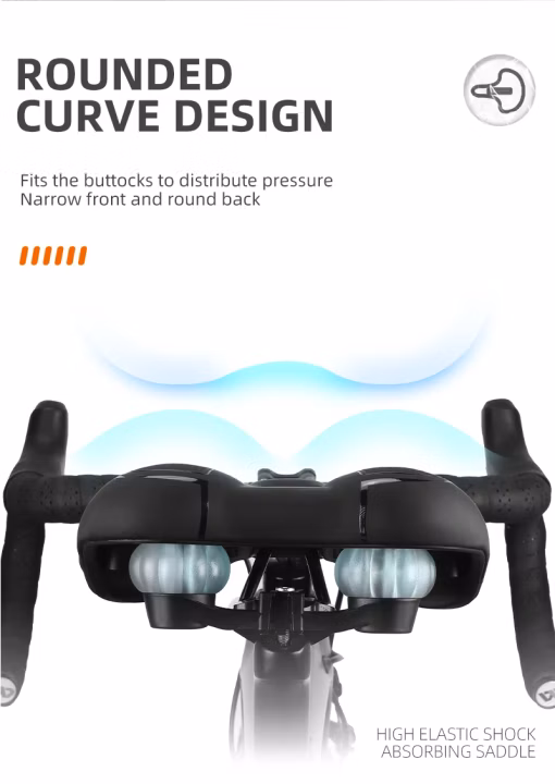 West Biking Mountain Bike Saddle - Installed