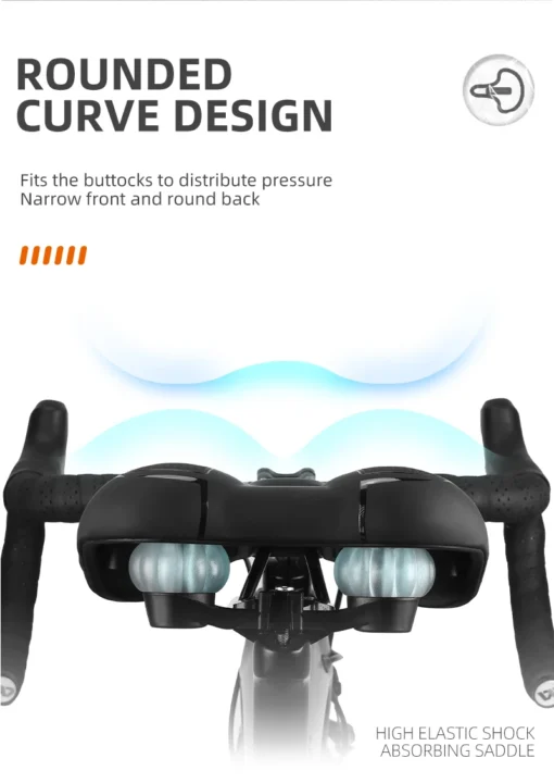 West Biking Mountain Bike Saddle - Installed