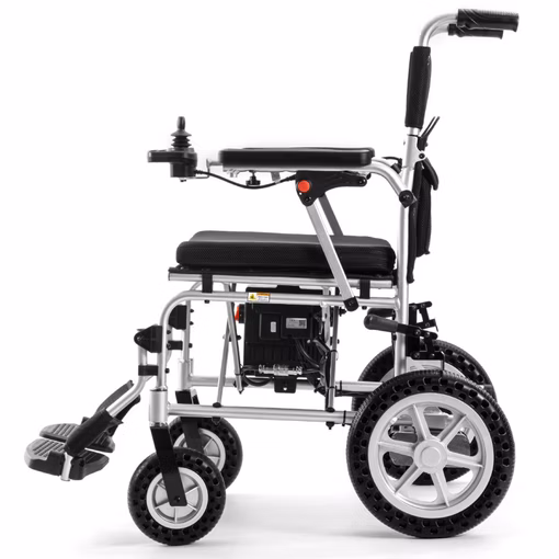 Edegree 14kg Ultralight Electric Wheelchair - Side View