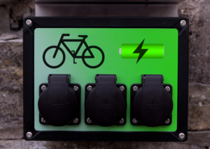 e-bike battery charging station