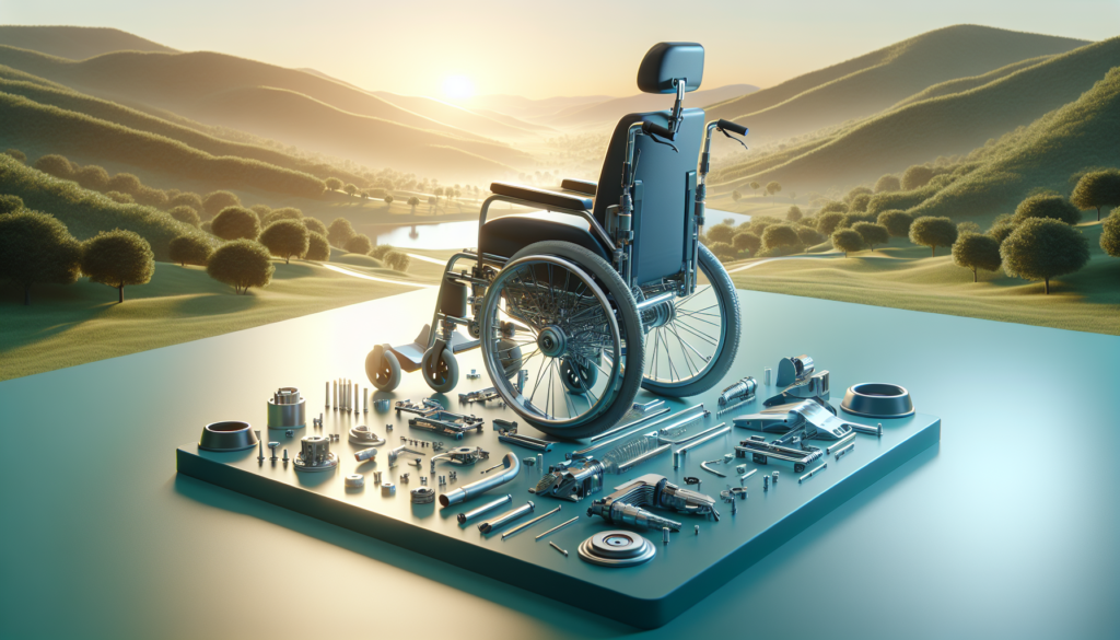 electric wheelchair technology illustration