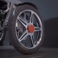 eDegree EW1 Heavy Duty Electric Wheelchair - Rear Wheel