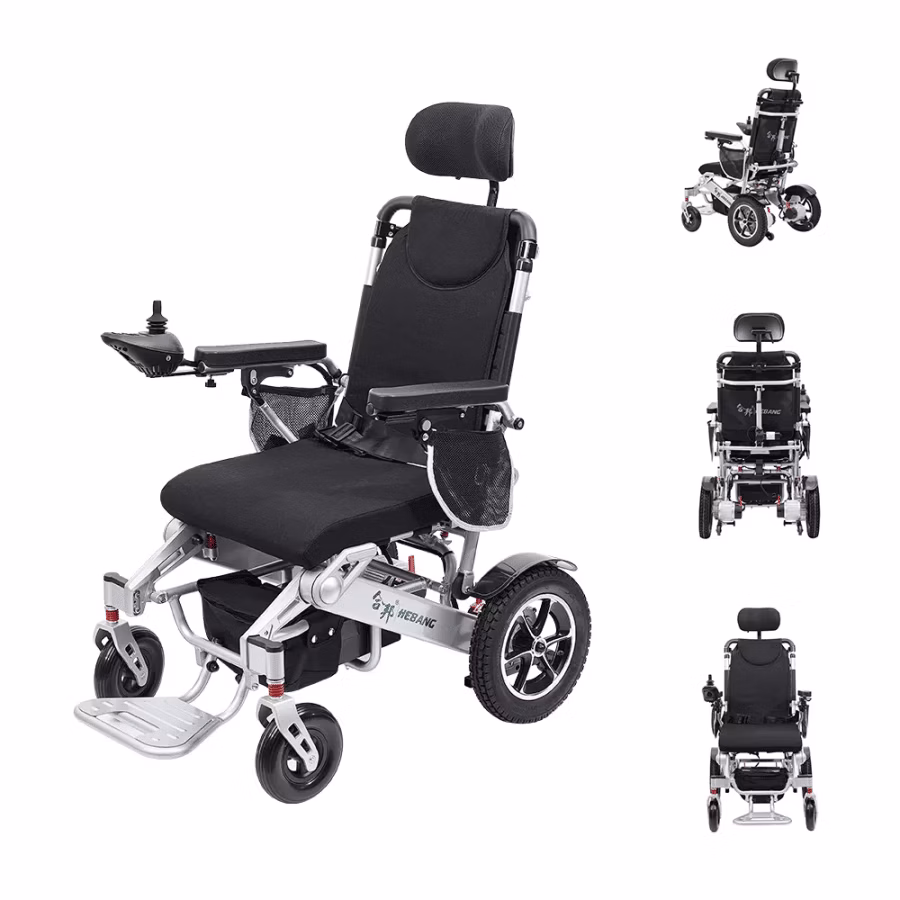 eDegree EW7 Auto Reclinable Electric Wheelchair - All View