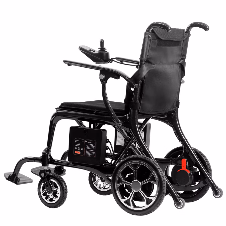 eDegree EW3 Carbon Fibre Electric Wheelchair - Side View
