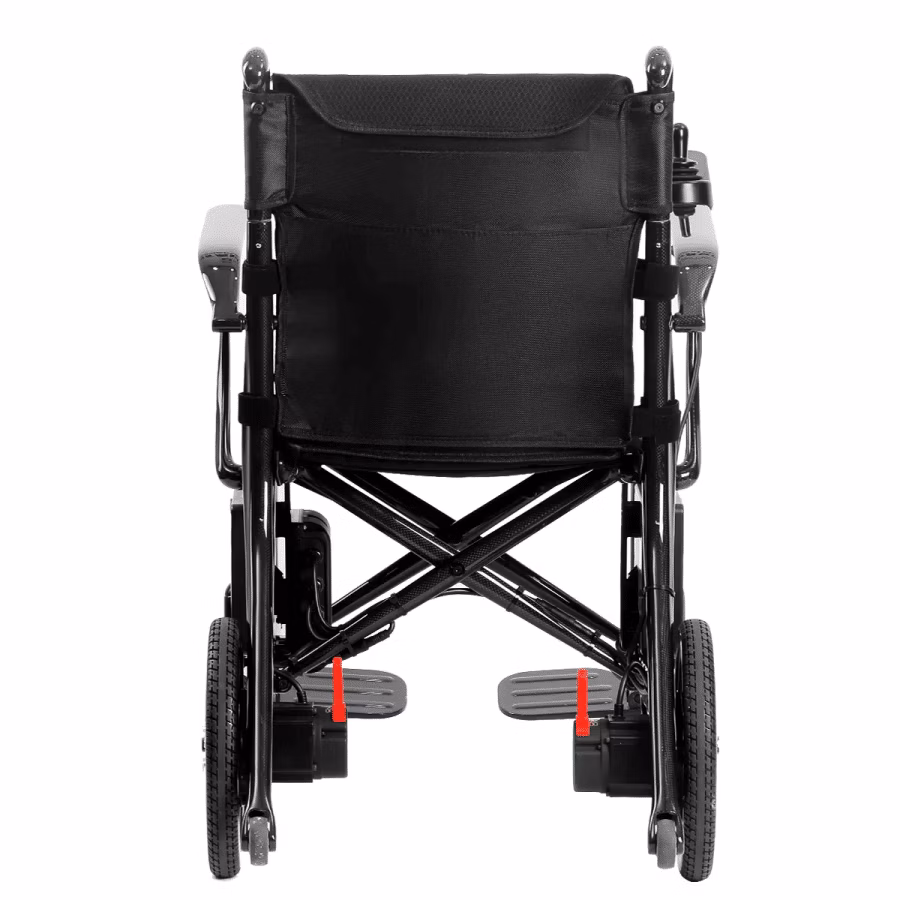eDegree EW3 Carbon Fibre Electric Wheelchair - Back View