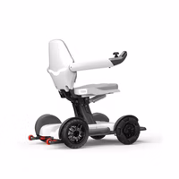eDegree EW12 Auto Fold All-Terrain Smart Electric Wheelchair - Rear Side View