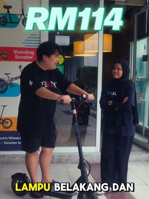 Bayar bulanan je boleh bawa🛴✨ #malaysia #ekolifemalaysia #escooter #skuter #listrik...