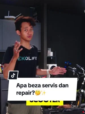Tak pasti nak kena servis bila,? E-bike ni nak kena repair atau service?