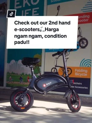 Kat Eko Life, kita ada 2nd hand e-scooter , murah, elok, siap boleh ride terus!