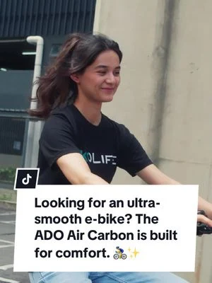 Glide through the city like never before ⚡️ The ADO Air Carbon gives you comfort, style,